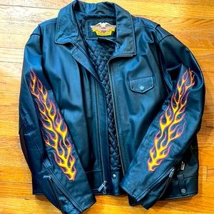 Oversized Vintage Harley Davidson “Ride Free” Leather Jacket - 2XL